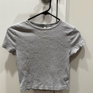 H&M Gray Crop Top